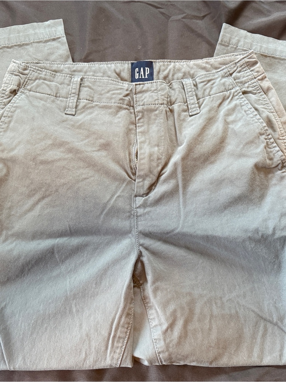GAP Women's Ankle Chinos in Light Khaki